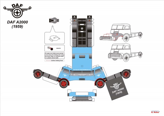 DAF 2000A a papermodel