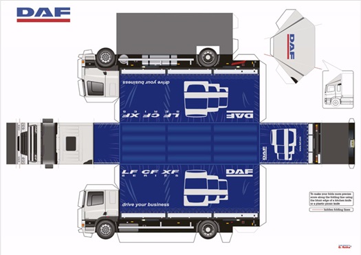 DAF CF a paper model