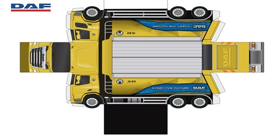 DAF-Paper-model-XD-Tipper