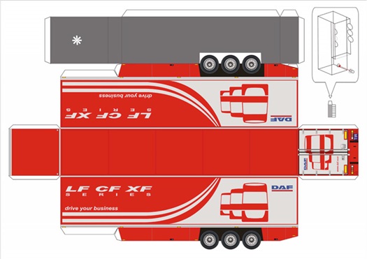 DAF XF95 b paper-model